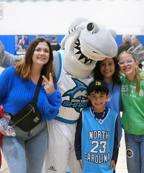 Crunch the shark with fans
