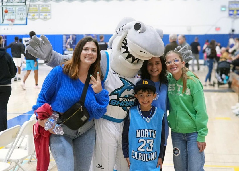 Crunch the shark with fans