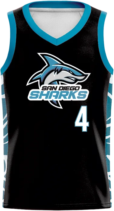Black San Diego Sharks jersey