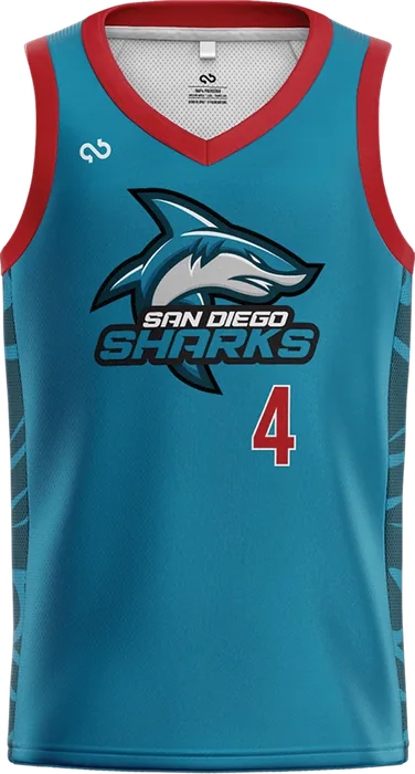 Blue San Diego Sharks jersey